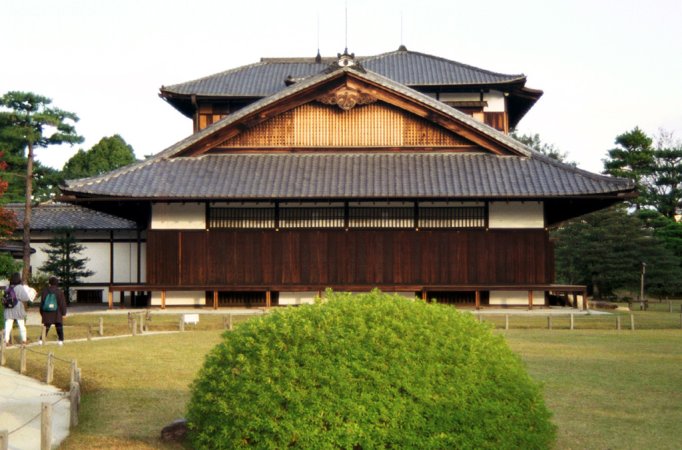 A part of Nijo Castle, note the special curving of the roof