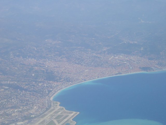 The "Baie des anges" with a view over most of Nice.