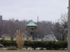 An orientation thinggy at a roundabout in Somerville, MA, US