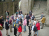 Les membres du XMLP WG reunis au debut de la visite de l'interieur de l'abbaye