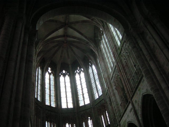 Interieur de la Nef, partie gothique